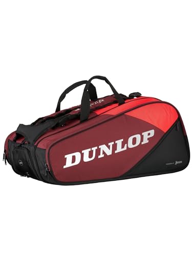 Dunlop Sports CX Performance Tennis Bag, Red/Black - 12-Racket