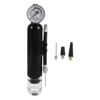 1 Set Ball Pump with Pressure Gauge - Sports Ball Inflator - Flexible Hose Air Pump with Inflation Nozzle for Basketball, Football, Soccer, Volleyball