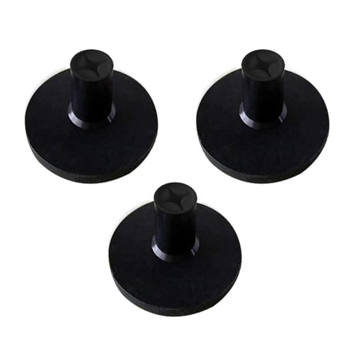 Rubber Golf TeesTee Driving Range Value for Indoor/Outdoor Practice Mat Adaptor Size 1.5'' Rubber Tees for Hitting Mats and Simulator Use - color: Black, style: 3Pack