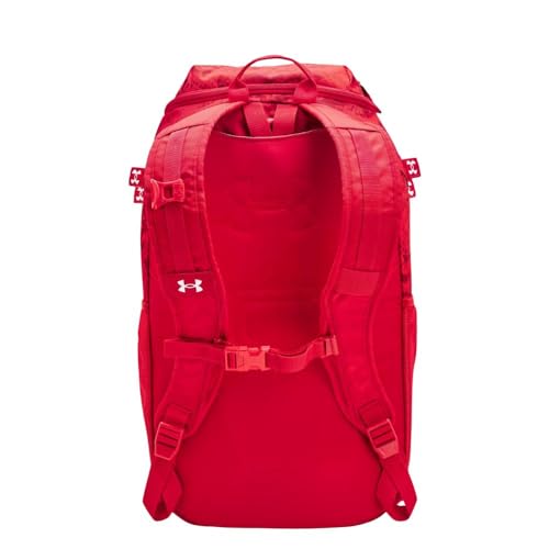 Under Armour Unisex-Adult Utility Baseball Backpack Print, (602) Red / / White, One Size Fits All - color: (602) Red / / White