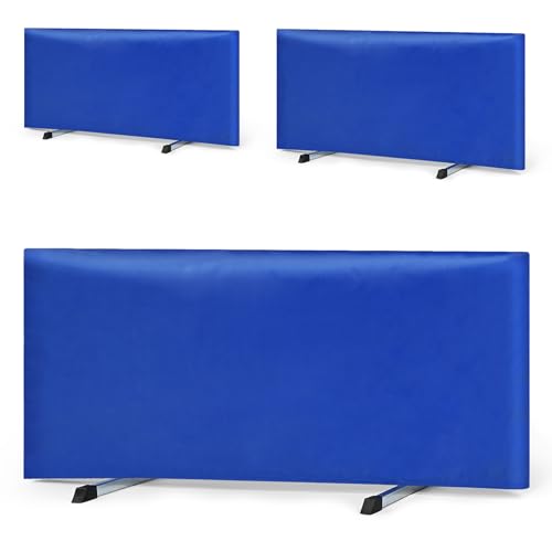 3 Pack Pickleball Ball Barrier - Portable Indoor/Outdoor Court Dividers & Edge Guards, Brandable Court Marking Kit with Non-Slip Design for Pickleball Courts (Blue)