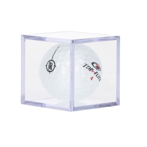 BCW Golf Ball Display Case - 1 ct Clear Polystyrene Shell Golf Ball Display Two-Piece Compact Design Display Case for Your Collectible Golf Ball Golf Ball Holder