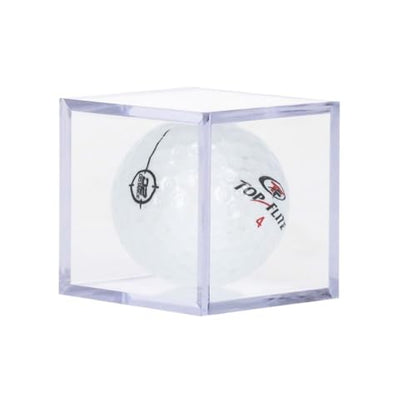 BCW Golf Ball Display Case - 1 ct Clear Polystyrene Shell Golf Ball Display Two-Piece Compact Design Display Case for Your Collectible Golf Ball Golf Ball Holder