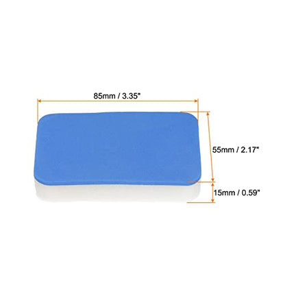 PATIKIL Table Tennis Rubber Cleaner, 2 Pack Ping Pong Cleaning Sponge Paddle Cleaner Racket Care Soft, Blue White