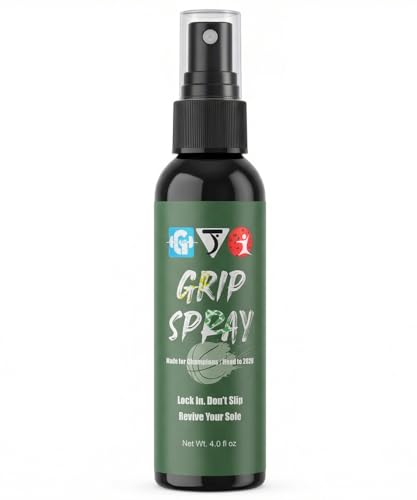 Basketball Grip Spray 4 OZ, 2 in 1 Restore & Improving Shoe Spritz Non-Sticky Sole Bottom Basketball Accessory