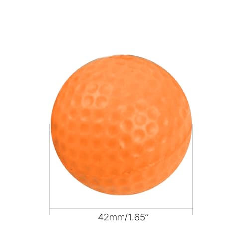10Pcs Long Lasting Limited Flight Practice Golf Ball for Backyard Realistic Feel PU Practice Foams Flight Training - color: A