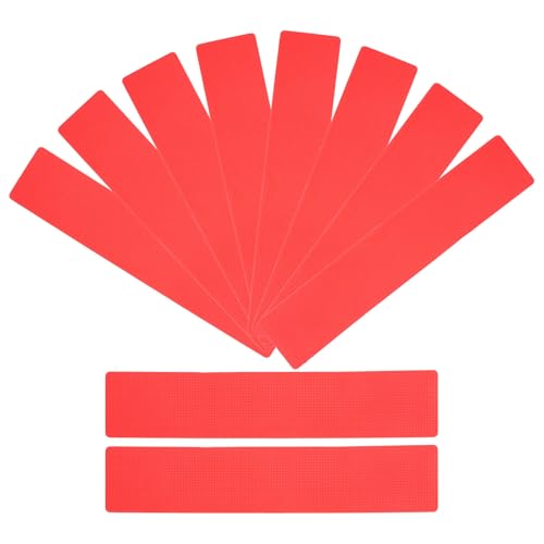 Tennis Training Marker Football Training Sign Red Flat Spot Markers 10pcs Set for Pe Teacher Supplies and Soccer Court Field Marking Equipment
