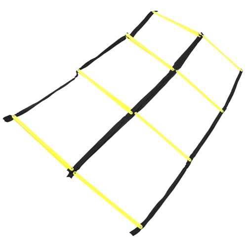 Alipis Agility Ladder for Football Soccer Training Foldable Speed Ladder with Yellow Soft Rungs for Footwork Drills and Sports Conditioning