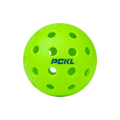 PCKL Optic Speed Pickleball Balls | Choose Indoor or Outdoor Pickleballs | USAPA Tournament Aproved | 4 Pack Crack-Resistant - style: Outdoor Green