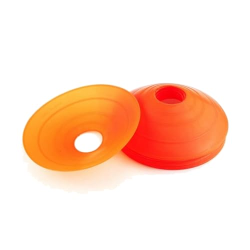 2 Inch High, 7.5" Diameter Orange Disc Cones - Essential Soccer Training Equipment for Pros and Beginners Alike, Single Cone