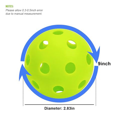 16 Pack Plastic Baseballs - Hollow Softballs for Lightweight Batting Practice - Indoor/Outdoor Training Balls