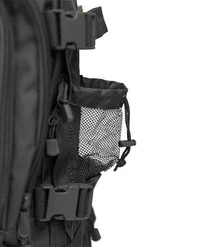 Miramrax Tactical Backpack Military Hiking Daypack - Molle Backpack for Men 3 Day Assault Pack Bug Out Bag for Camping Travel Army Hunting Gym Rucksack Survival (Black) - color: Black