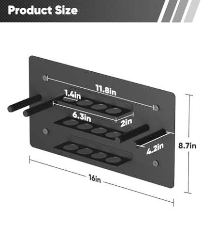 Ping Pong Paddle Holder, Wall Mounted Metal Magnetic Table Tennis Storage Rack Holds - size: 3-Tier