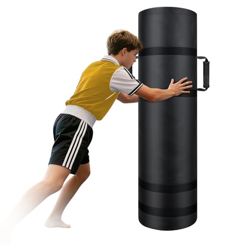 Football Tackle Dummy for Youth, Unfilled Tackling Dummies for Football Training, Heavy Duty Tear-Resistant Blocking Pad & Grappling Bag with Reinforced Handles for Wrestling, MMA, Basketball & Soccer