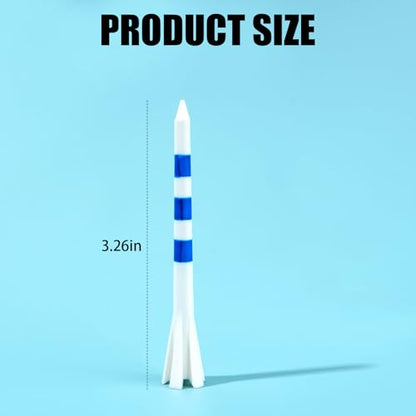 Premium 5 Prongs Plastic Golf Tees 30 Pack 3-1/4" Plastic Golf Tees Low Friction and Resistance Golf Plastic Tees - color: Blue