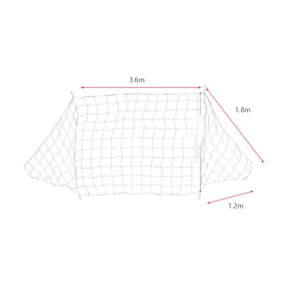 Goal Net, Soccer Equipment Sports Replacement Soccer Goal Post Net Soccer Goal Post, Portable for Sports Match Training - size: 12x6ft
