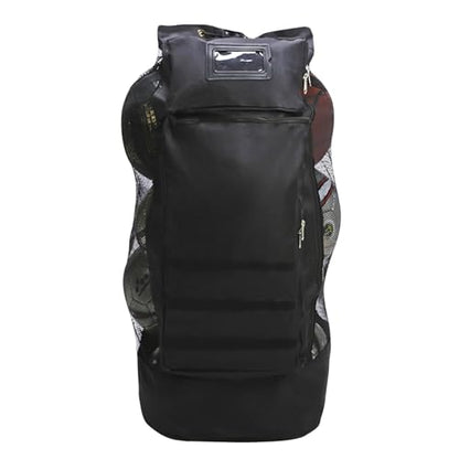 Professional Large Meshes Ball Bags with Shoulder Strap Soccer Meshes Equipment Ball Bags Basketball Gear Storage Backpack with Adjustable Padded Shoulder Strap