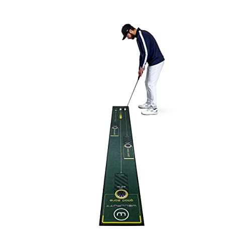 WELLPUTT - Golf Putting Training Mat - 10ft Start 2.0