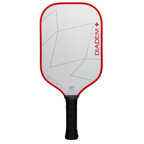 Diadem Rush Pickleball Paddle Series | USAPA Approved | Lightweight Fiberglass 16mm Paddle with Fiberglass Surface for Spin & Control | Stunning Color Options Including First Responder Series