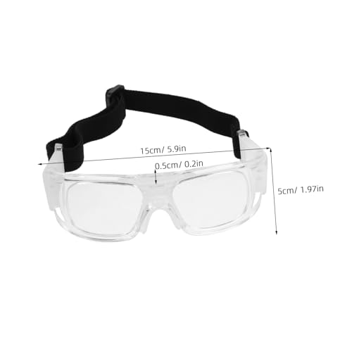 TOYANDONA Sports Goggles Basketball Football Protective Eyewear Anti-fog Shock-resistant with Elastic Strap for Men Women Outdoor Training