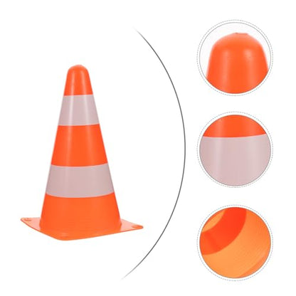 DOITOOL 9-inch Football Training Marker Cones 2pcs Orange Soccer Agility Mini Traffic Roadblock Buckets for Outdoor Practice and Coaching