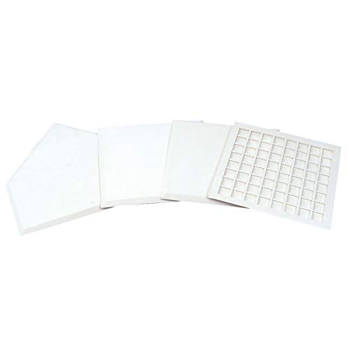 Champro Base Set - 4 Waffle Bottom Rubber Baseball, Softball, Kickball Throw Down Style Bases, Small (B026B) WHITE