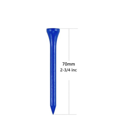 Wooden Golf Tees 3-1/4", 2-3/4", 1-1/2" Available,100 Count (Natural Color, White, Black, Blue, Red, Pink) - color: Blue, size: 2 3/4 inch