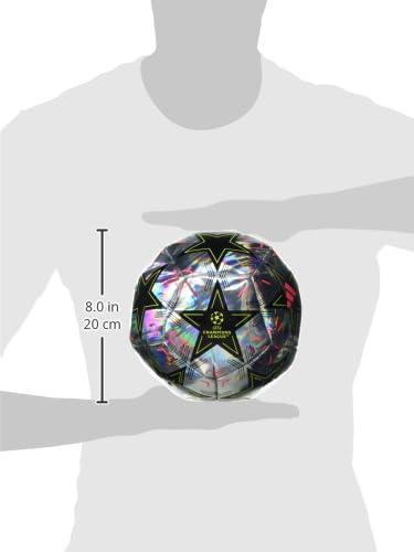 Adidas UEFA Champions League Soccer Ball - color: Multicolor/Black/Platin Metallic/Team Solar Yellow, size: 4