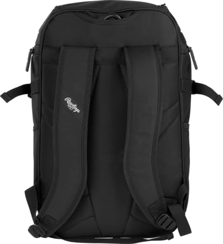 Rawlings | FRANCHISE 2.0 Player's Backpack | Baseball/Softball | Rec/Travel | Multiple Styles | Baseball/Softball - color: BLACK