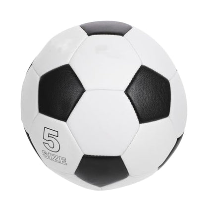 Abaodam Size 5 Training Soccer Ball, Pu Machine Sewn Football for Outdoor Youth Soccer Practice and Match Use, Sturdy Football for Boys
