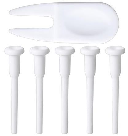 5 Pieces Exercise Ball Plug Replacement, Yoga Exercise Ball Air Stopper Plug Pin Adapter Kit, Yoga-Ball Air Stopper and Puller Kit