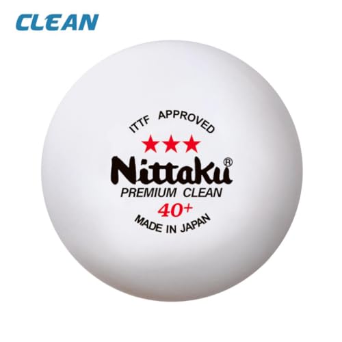 ニッタク(Nittaku) 卓球 ボール 3スター プレミアム クリーン 抗ウイルス・抗菌 国際卓球連盟公認球 日本製