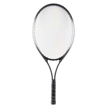 Drfeify 27 Inch Tennis Racket with Lightweight Aluminium and Ergonomic Handle for Adults and Beginners - color: Black