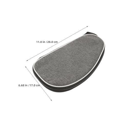 2pcs Table Tennis Racket Case Cover with Ball Holder, Portable Waterproof Paddle Bag, Grey Sturdy Storage Organizer for Table Tennis Players and Outdoor Use