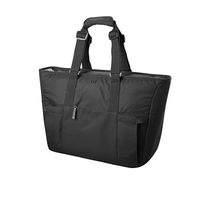 WILSON 2024 Lifestyle Tote Tennis Racket Bag - Holds up to 2 Rackets, Black