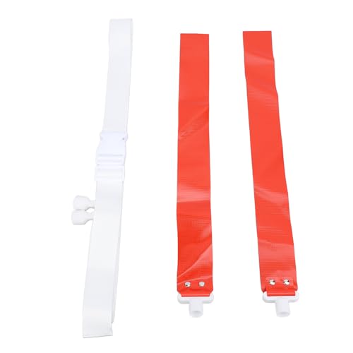 Flag Football Belts, 2 Flags per Belt with Adjustable Buckle Design for Kids Adults, Football Training Accessories for Outdoor Sports Games (Red)