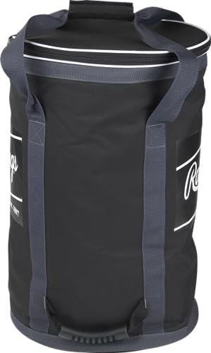 Rawlings | Soft Sided Ball Bucket Bag | Baseball/Softball | Multiple Options - color: 6 Dz. - Black/Grey