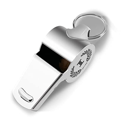 fkovcdy Initial Coach Gifts, Whistle for Coaches, Whistle Emergency, Thank You Coach Gifts, Personalized Monogram Coaches Whistle - color: The letter I