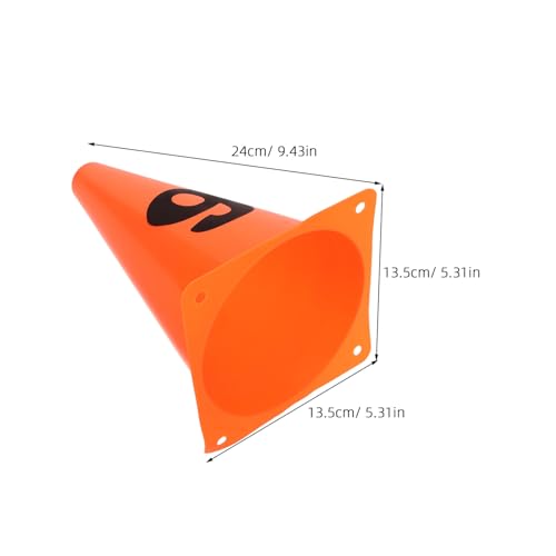 10pcs Soccer Agility Training Cones Set, 23cm Plastic Numbered Spot Markers 0-9 for Football Field Drills and Speed Agility Exercises