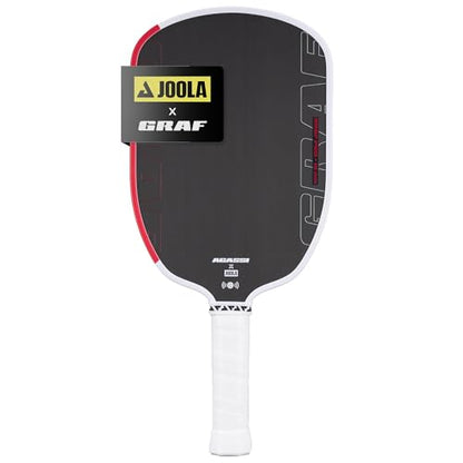 JOOLA GRAF Pro IV 16mm Pickleball Paddle w/Extended Sweet Spot - Carbon Fiber Surface Increases Spin & Control - SK Film for Power & Larger Sweet spot - UPA-A Certified - USAP Approved - NFC Chip - color: Single | 16mm Carbon | GRAF Pro