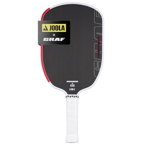 JOOLA GRAF Pro IV 16mm Pickleball Paddle w/Extended Sweet Spot - Carbon Fiber Surface Increases Spin & Control - SK Film for Power & Larger Sweet spot - UPA-A Certified - USAP Approved - NFC Chip - color: Single | 16mm Carbon | GRAF Pro