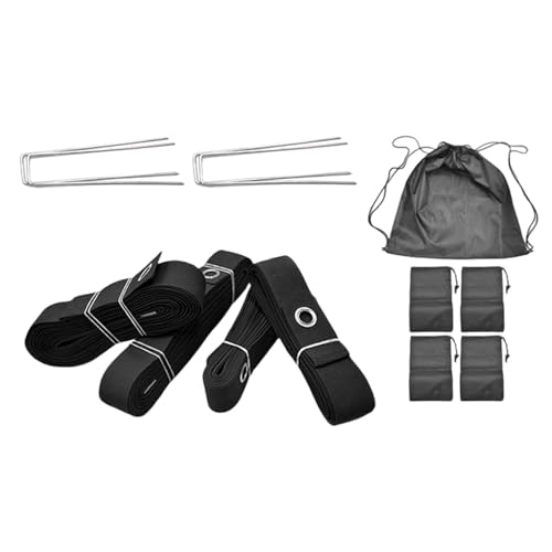 Beach Volleyball Lines for Sand Marking Lines Set (8M 16M Length) for Beach Party, Black