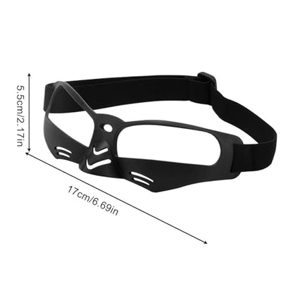 LESSO Basketball Dribbling Goggles Protective Sports Training Glasses for Adults Basketball Players - color: Black