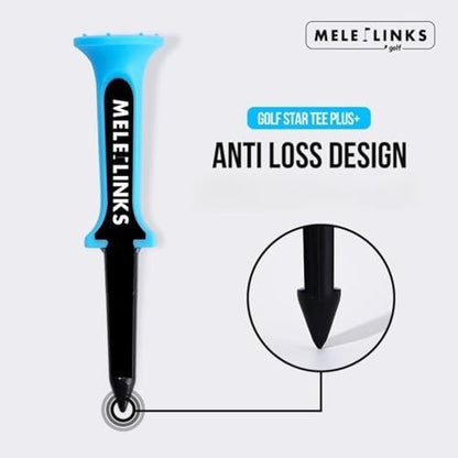 Golf Tees - Trajectory Correcting Tool - Portable 3.15 Inch Tall Golf Tees for Turf Mat Putting Green Beginner Lessons Course Driving Range Travel Backyard Tournament