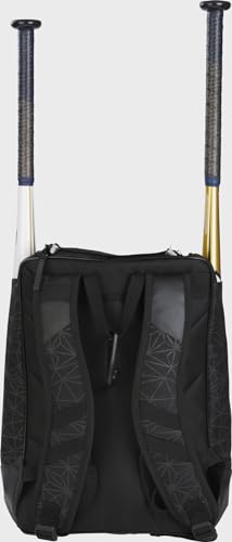 Rawlings | FRANCHISE Backpack Equipment Bag | Baseball/Softball | Rec/Travel | Multiple Styles - color: Black/Black
