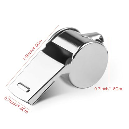 Fya Sports Whistle with Lanyard, Very Loud Stainless Steel Whistle, Ideal for Coaches, Referees, Personal Defense, and Recreation - color: 12PCS