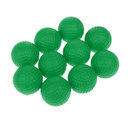 10 Pieces PU Foam Sponge Soft Elastic Golf Balls for Indoor E Outdoor Golf Training Practice - Choice of Colors