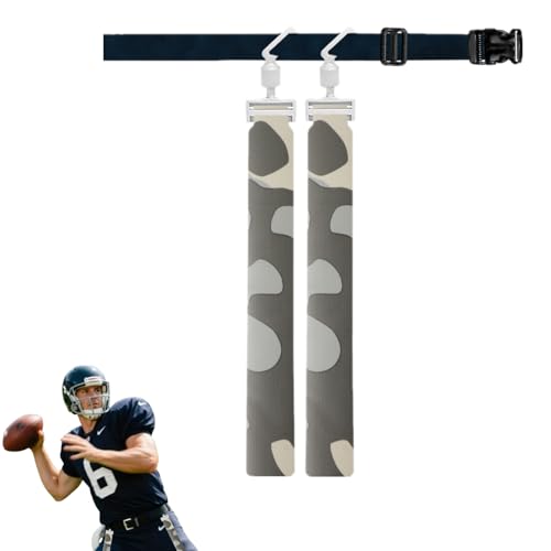 Football Flag Rugby Tag Belt - Professional Detachable Adjustable Belt, Essential Players Accessories for Outdoor Training & Match Games