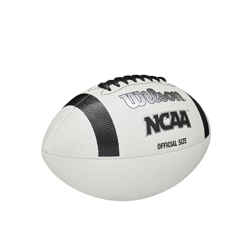 WILSON NCAA Classic Football - Official Size, White