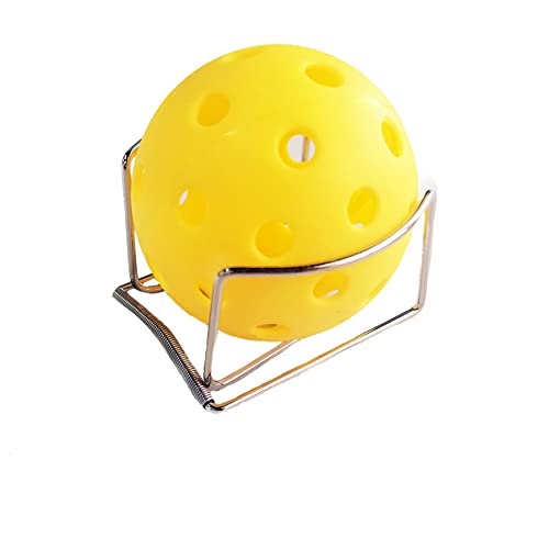 Pickleball Tennis Ball Holder-Waist Clip Hold Ball for Trainings Suitable Size Silver Colour Pack of one